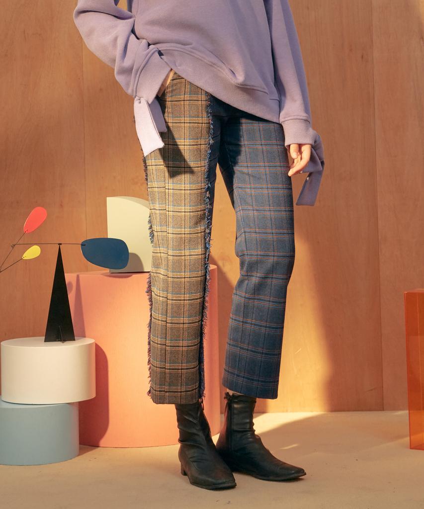 NEAR&DEAR Check Combination Pants