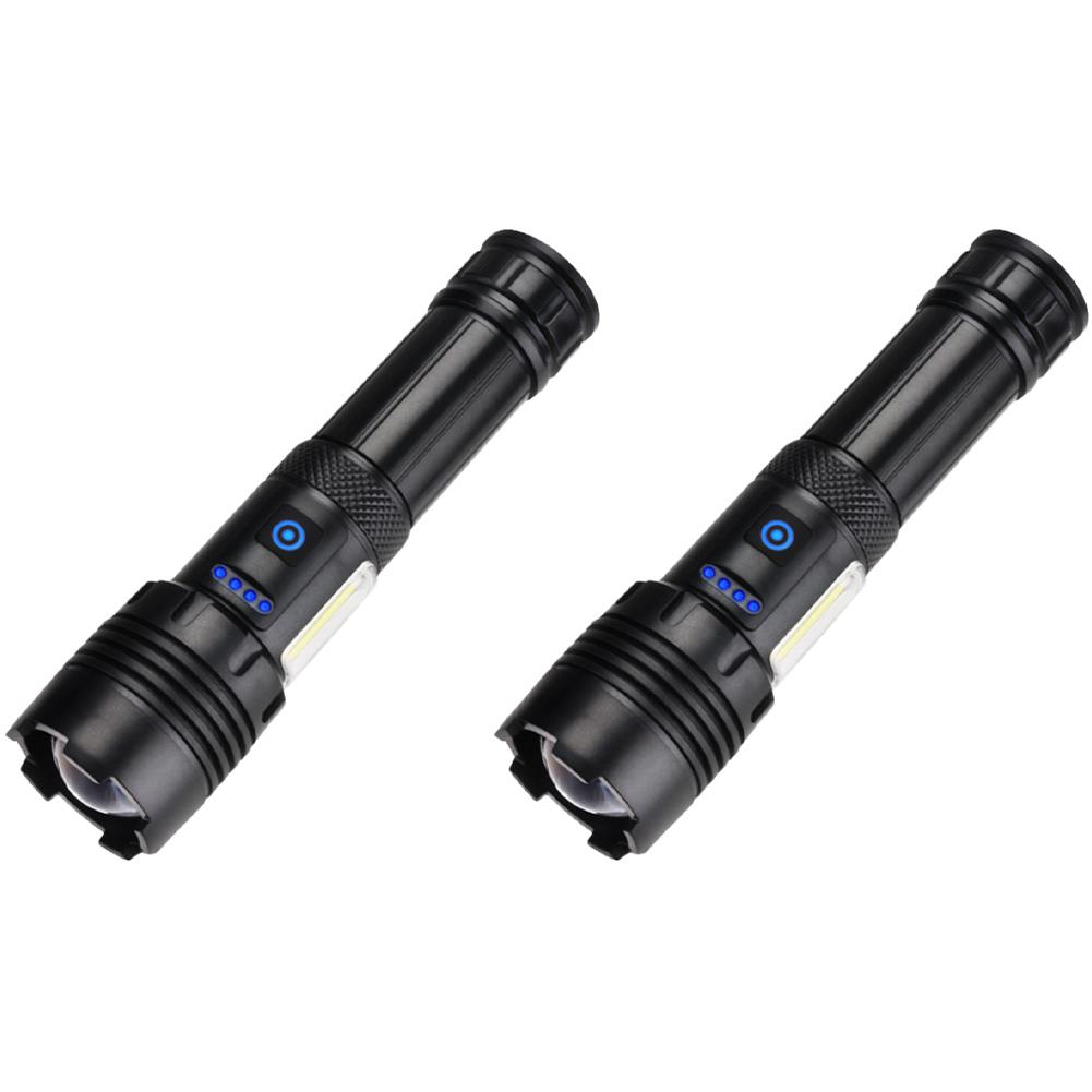 LED Super Bright Torch IPX5 Waterproof Rechargeable Handheld Flashlight Type-C Pocket Flash Light for Camping Hiking Emergencies