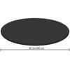Round Black 4-season Cover for Above-ground Pools D244 Cm - BESTWAY - Protects from Impurities and Leaves