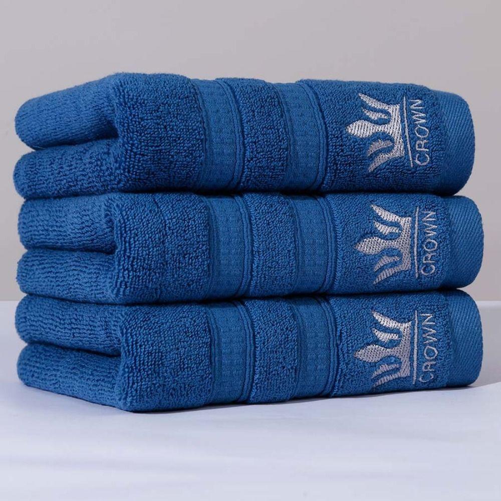 Роскошное вышитое банное полотенце с короной, утолщенное полотенце для рук, полотенце для сушки волос, спортивное полотенце, бытовое