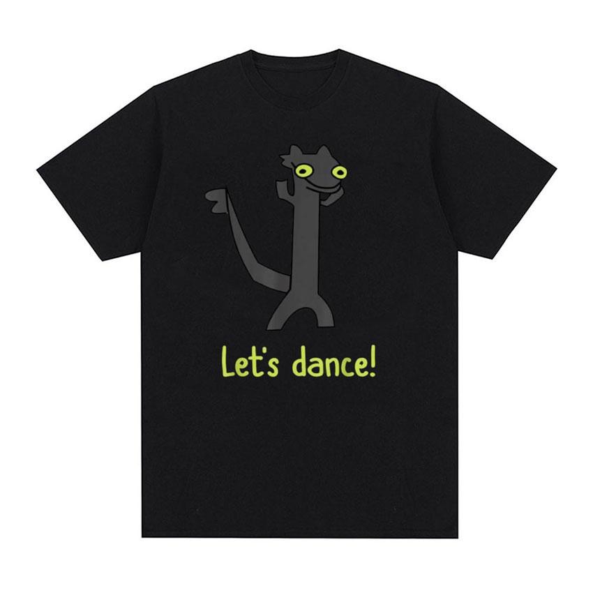 Toothless Dance Meme Lets Dance Meme T Shirt Unisex Women Fashion Retro Gothic Funny Tshirts Casual Cotton Oversized Tshirt Tops