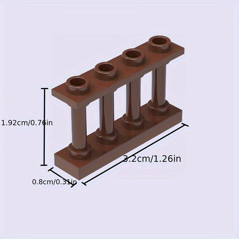 20pcs 1x4 Dots Farm & Garden Building Block Set with Ranch Fence - MOC DIY Animal Scene Playset,ccompatible with 15332