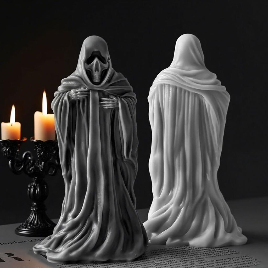 Halloween Skull Silicone Mold For Candle Soap Crafting Reusable Flexible Detailed Design Easy Release Non Toxic Eco Friendly Material