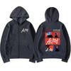 Худи на молнии с капюшоном Rapper Maka Aura Tour Merch Мужская Женская Повседневная уличная мода Оверсайз Унисекс Флисовая куртка на молнии