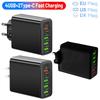 Многопортовое зарядное устройство: 2 порта Type-C PD + 4 порта USB, 3,1 А, Идеально для путешествий