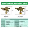 Thread Rotating Rocker Sprinkler Adjustable Automatic Impact Sprayer for Lawn Garden Yard Irrigation