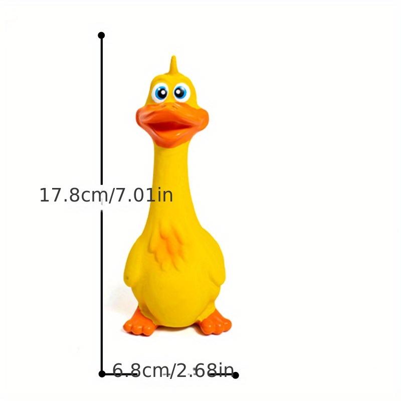 Durable Latex Squeaky Chicken Toy for Dogs with Fun Quacking Sound, Great for Relieving Boredom and Stress