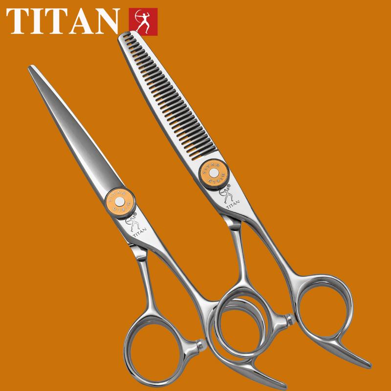 TITAN профессиональные парикмахерские ножницы для стрижки и филировки из стали vg10