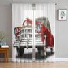 Ретро автомобиль тюль прозрачные шторы для окон для гостиной спальни современные шифоновые вуали органза шторы декоративные шторы