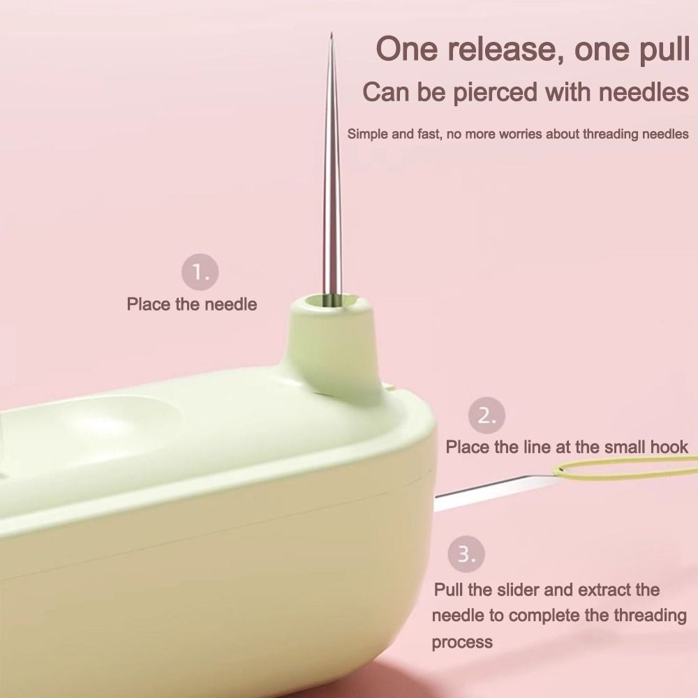 Double Head Threading Needle Threader Needlework Stitch Unpicker  for Elderly