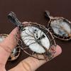 Rainbow Moonstone Copper Wire Wrap Tree Of Life Pendant 3.46" H8j04