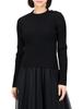 Double Standard Clothing Rib Knit Black Size 36 0209-260-223 Women's