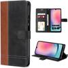 Case for Samsung Galaxy A24 - Scratch-Resistant Case Two-Tone Leather Effect Brown-Black