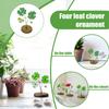 Four-leaf Clovers Home Potted Ornaments, Interesting Four-leaf Clovers Ornaments