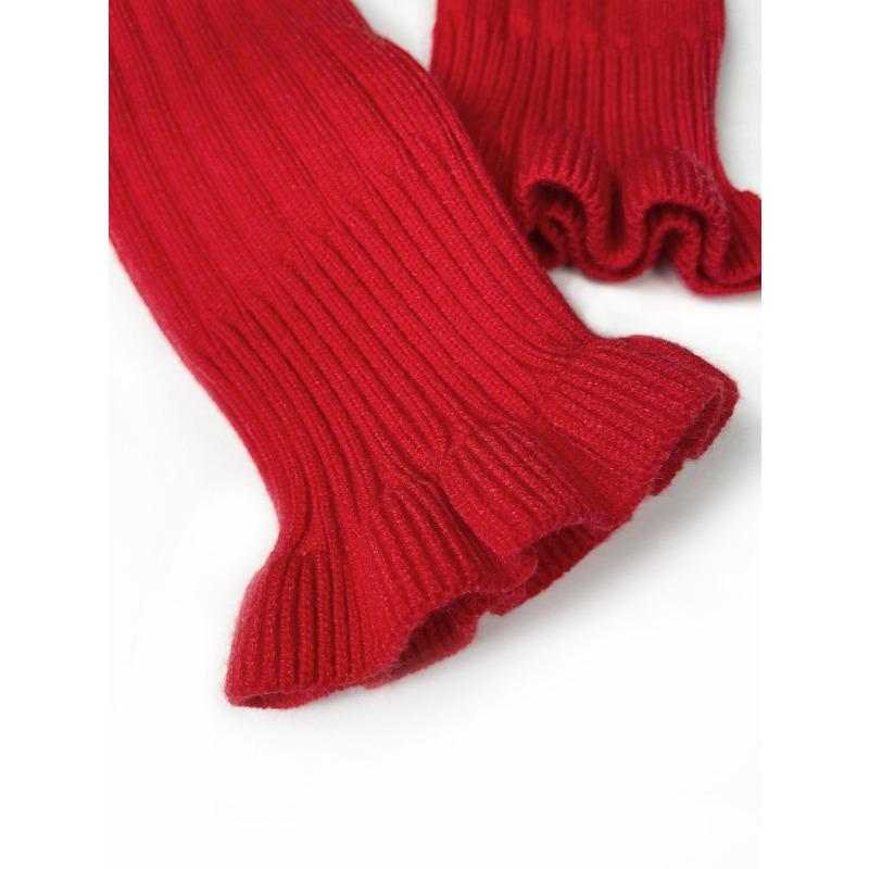 Женский осенне-зимний топ с деревянными ушками сбоку на одно плечо с длинным рукавом и высокой талией