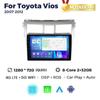Navifly Wireless Carplay Android Auto Car Radio Video Player для Toyota Vios Yaris 2007 2008-2012 WIFI GPS Stereo 2Din Head Unit