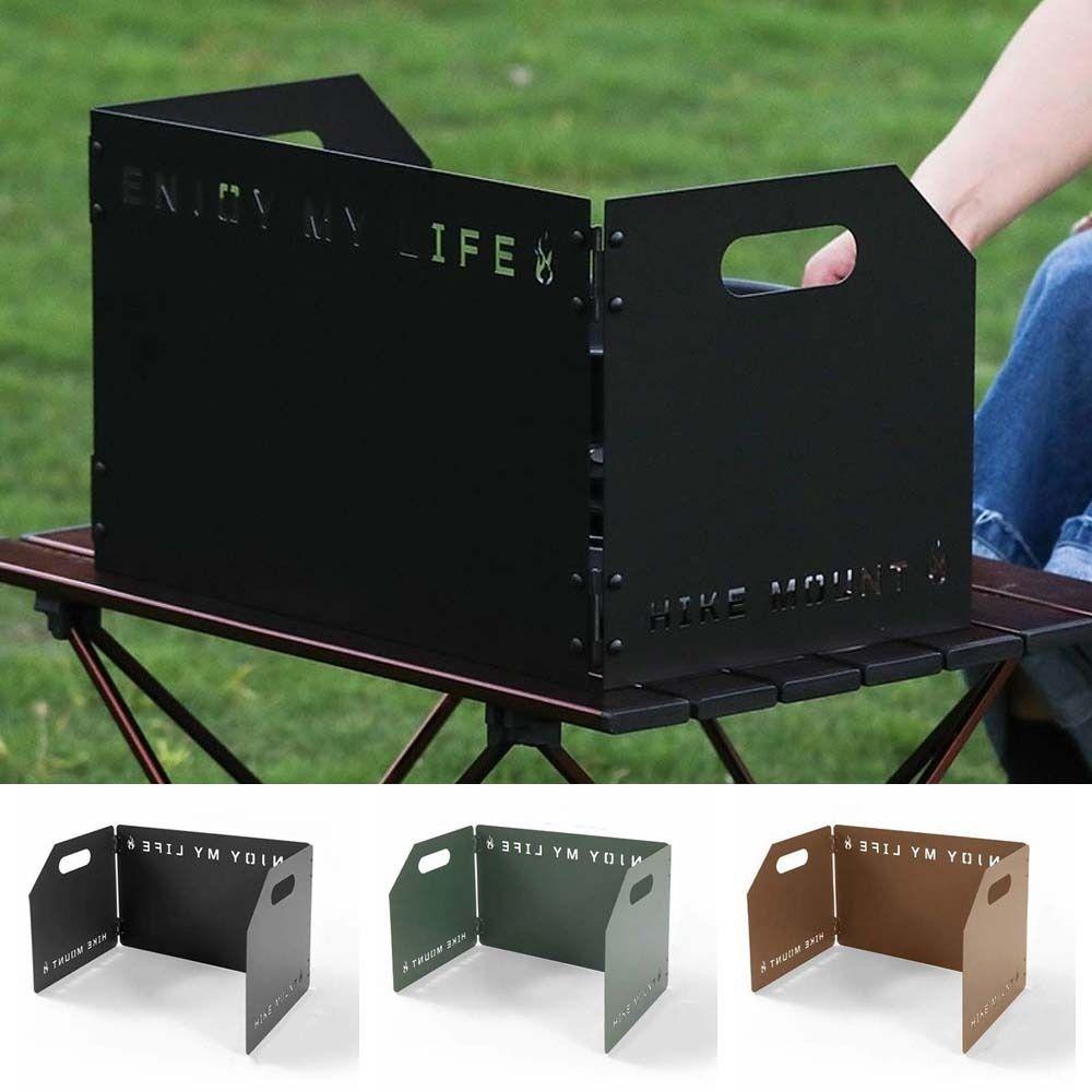 Large Cookware Windshield Tri-fold Cooker Wind Protection Tea Stove Stove Wind Shield  Hiking