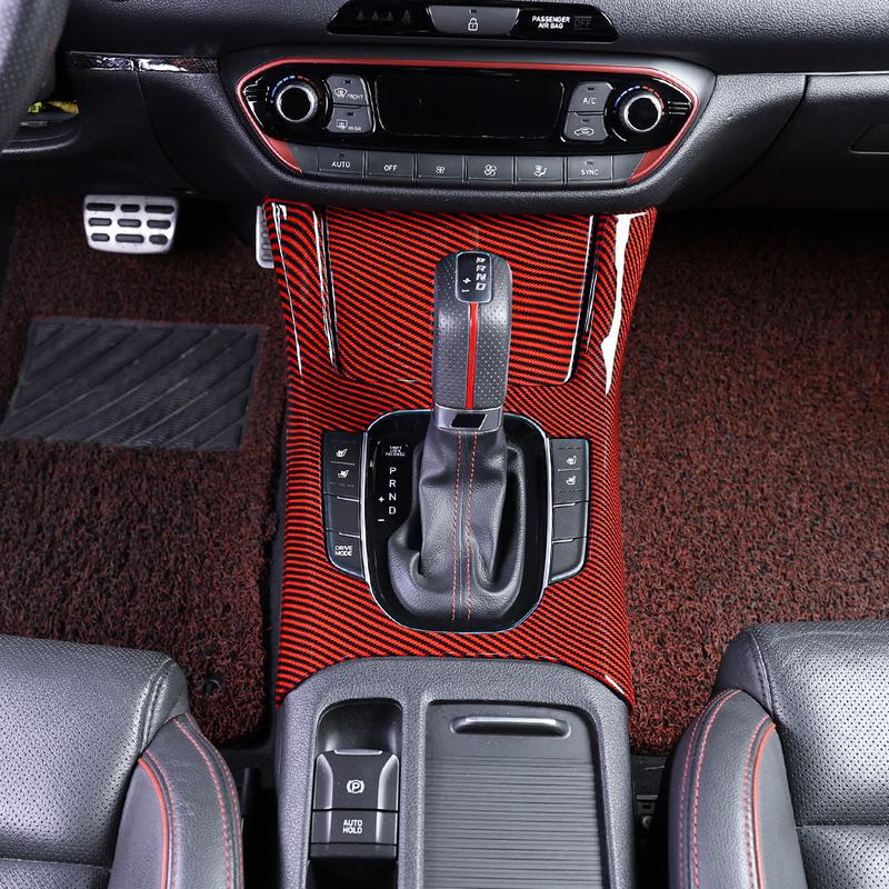 For Hyundai I30 2024-2025 LHD Center Console Gear Shift Panel Decor Cover ABS Interior Styling Premium Auto Car Accessories