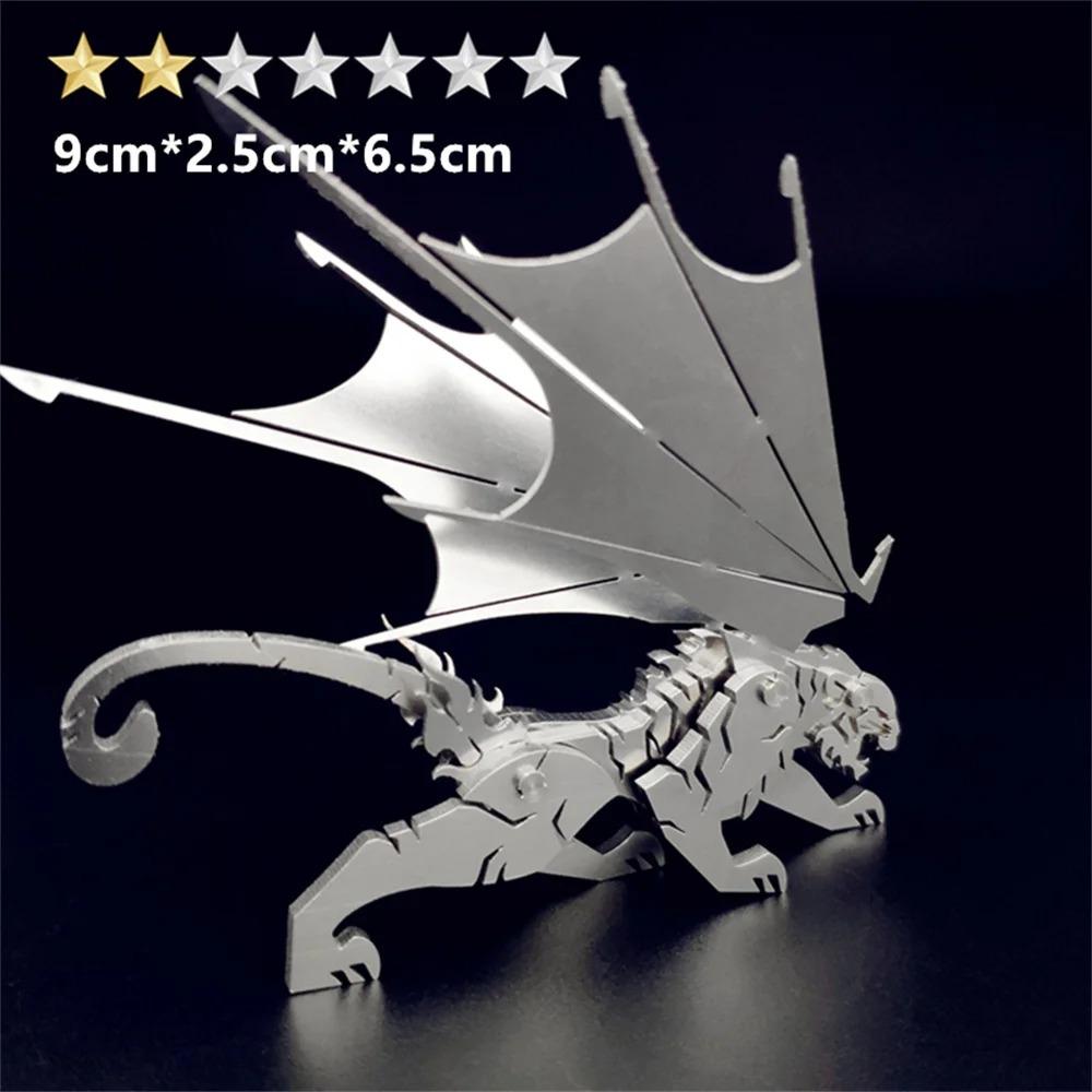 Microworld 3D Металлические Животные Головоломки Игры Стальной Варкрафт DIY Наборы Разборные Пазлы Подарки на День Рождения Игрушки Для Дома Декоративные