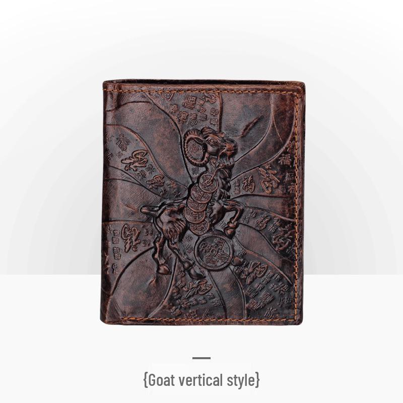 Мужской ретро кошелек из тисненой кожи – длинный, с тиснением под крокодила, с отделениями для нескольких карт и монетницей.