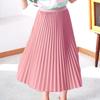 Summer 2025 Kids' Japanese Style Pleated Midi Skirt