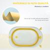 Foldable Baby Bath Tub, 0-3 Years, Temperature Indicator, Cushion, 81.5x50.5x23.5 cm, Yellow