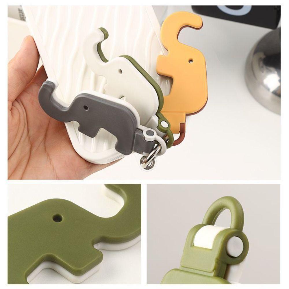 Foldable Elephant Phone Holder Key Chain Elephant Elephant Phone Bracket Keyring Key Ring Gift
