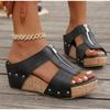 Fashion Women Sandals New Summer Roman Open Toe Platform Shoes Women Retro Peep Toe Wedges Shoes Women Luxury Casual Designer Sandals