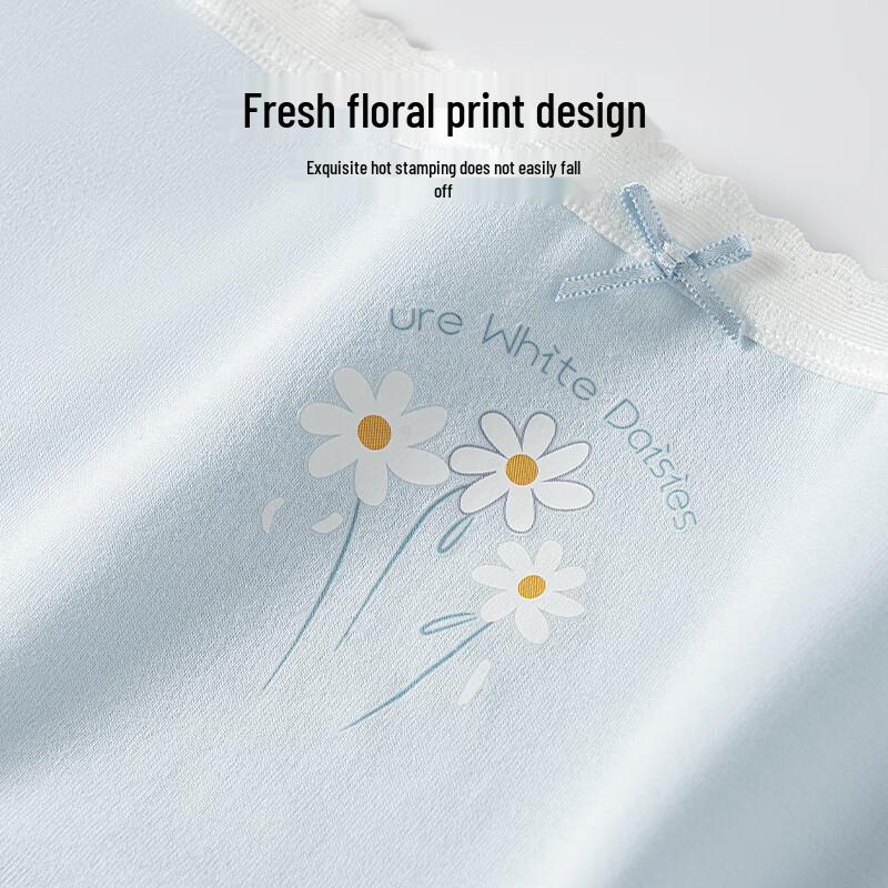 Urban Lady Women's Pure Cotton Antibacterial Mid-Waist Briefs (4-Pack)