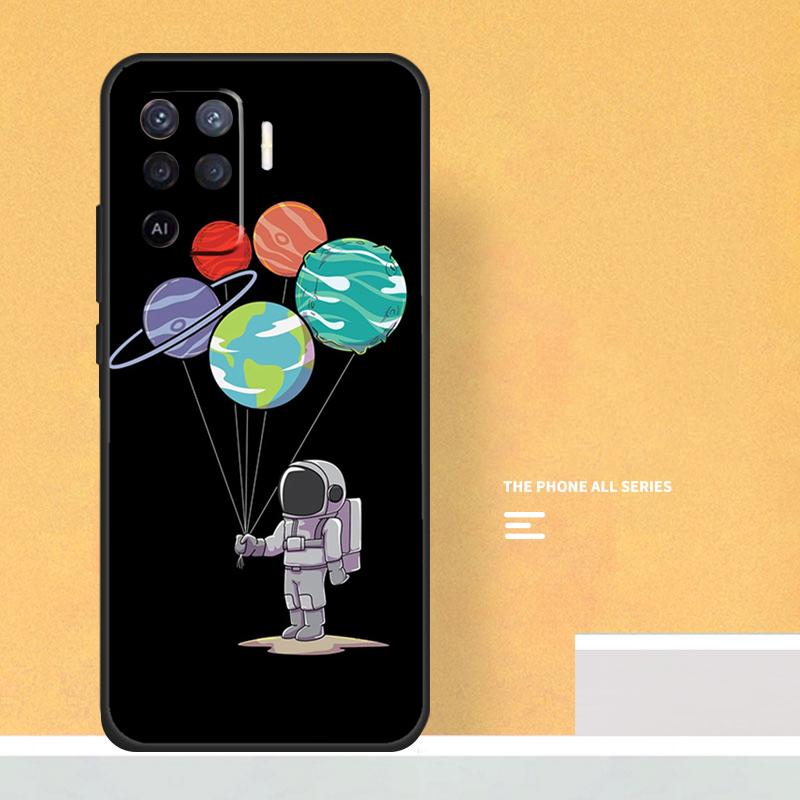 Astronaut Balloons Star Space Planet Case For Oppo A74 A94 A54 A15 A17 A57 A6 A5 Pro A16 A76 A96 A40 A60 A80 A18 A38 A58 A78 A98