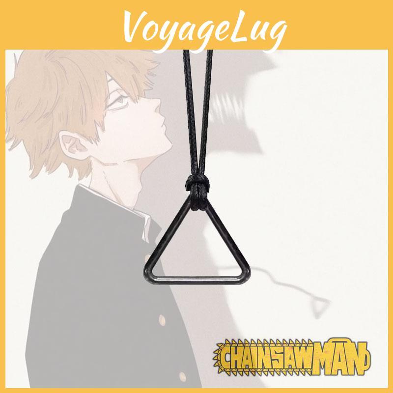 Кулон Денджи Почита Аниме Человек-бензопила Ожерелье для фанатов косплея, цепь из сплава 50 см