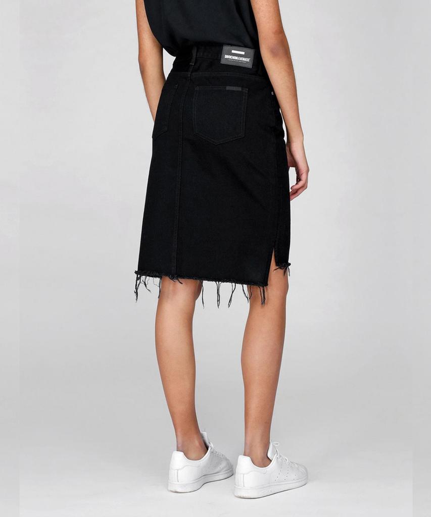 Dr. Denim Mini Skirt - Light Retro / Black
