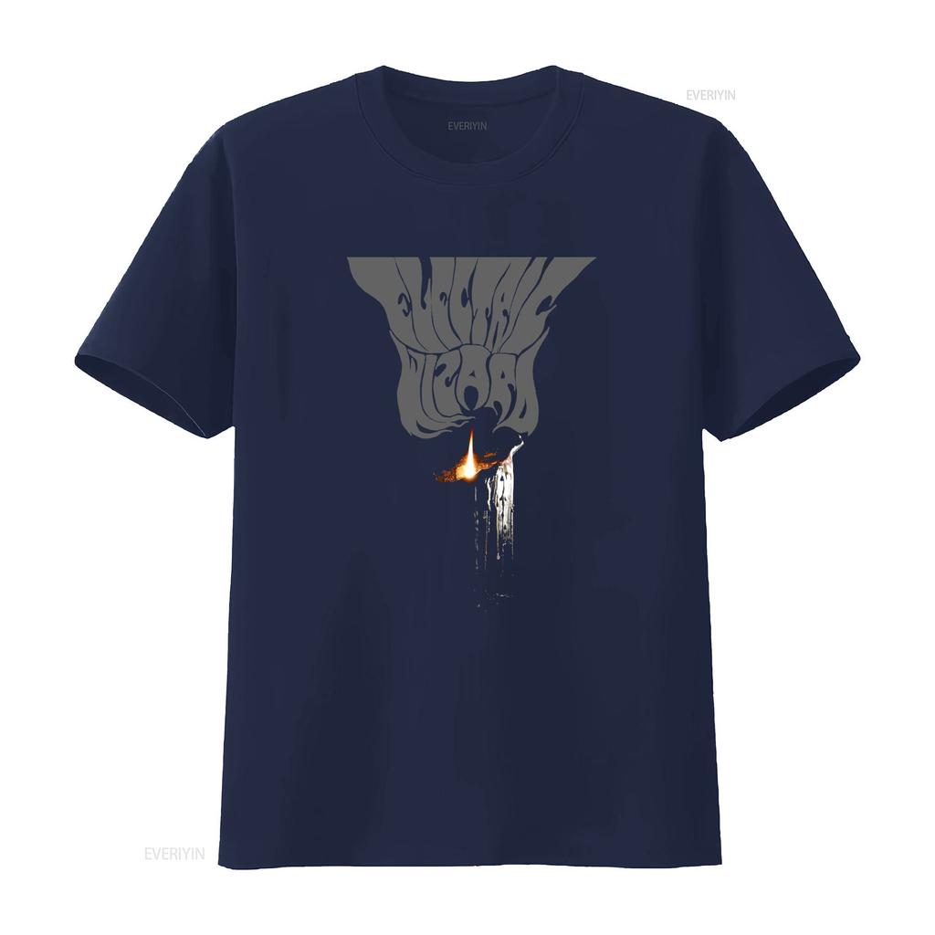 BLACK MASSES by ELECTRIC WIZARD T Shirt Unique Flame Skull Design for Men vintage Washed Soft fashion Slightly Casual