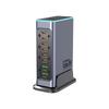 PD100 660 Вт док-станция для быстрой зарядки на нитриде галлия с QC30W, 8 портов