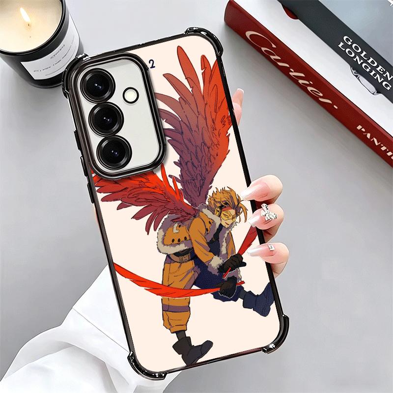 MHA My Hero Hawks Мягкий чехол для телефона для Samsung A17 A27 A07 A37 A57 A16 A56 A15 A55 A14 A54 A13 A53 A26 A36 A25 A35 A24 A34 A23 A3