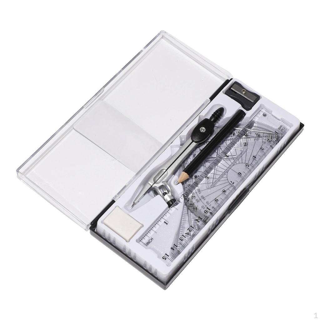 Набор для математической геометрии, набор карандашей, принадлежности для школьников для черчения в школьном классе