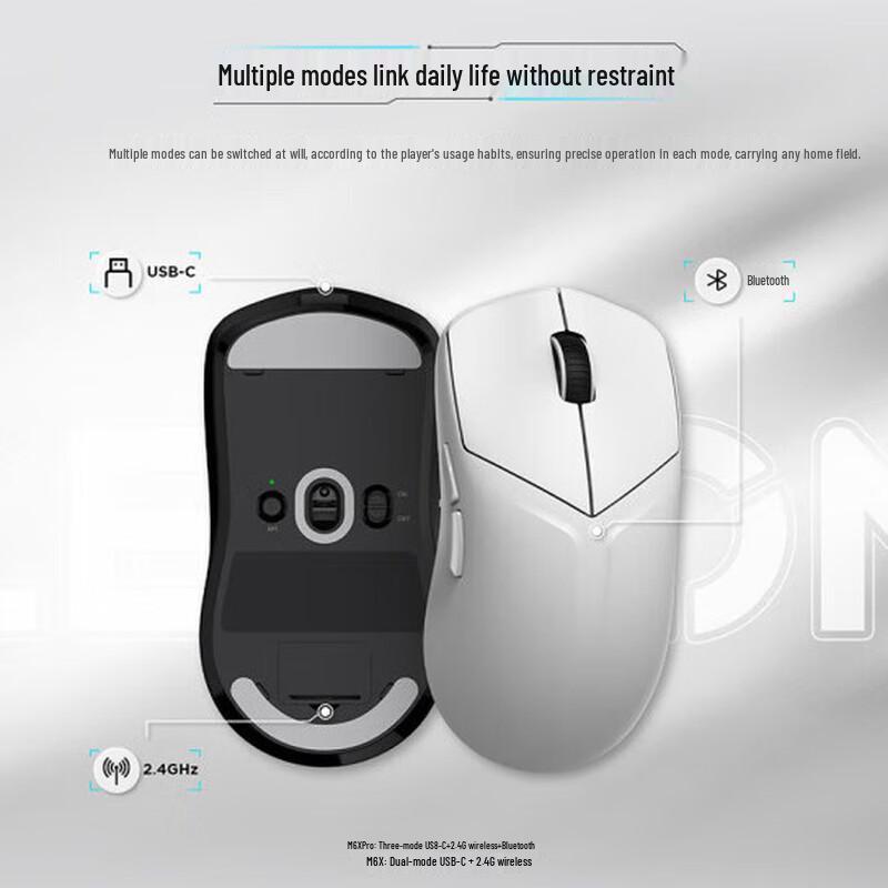 Lenovo Беспроводная игровая мышь Legion M6X SE с тремя режимами