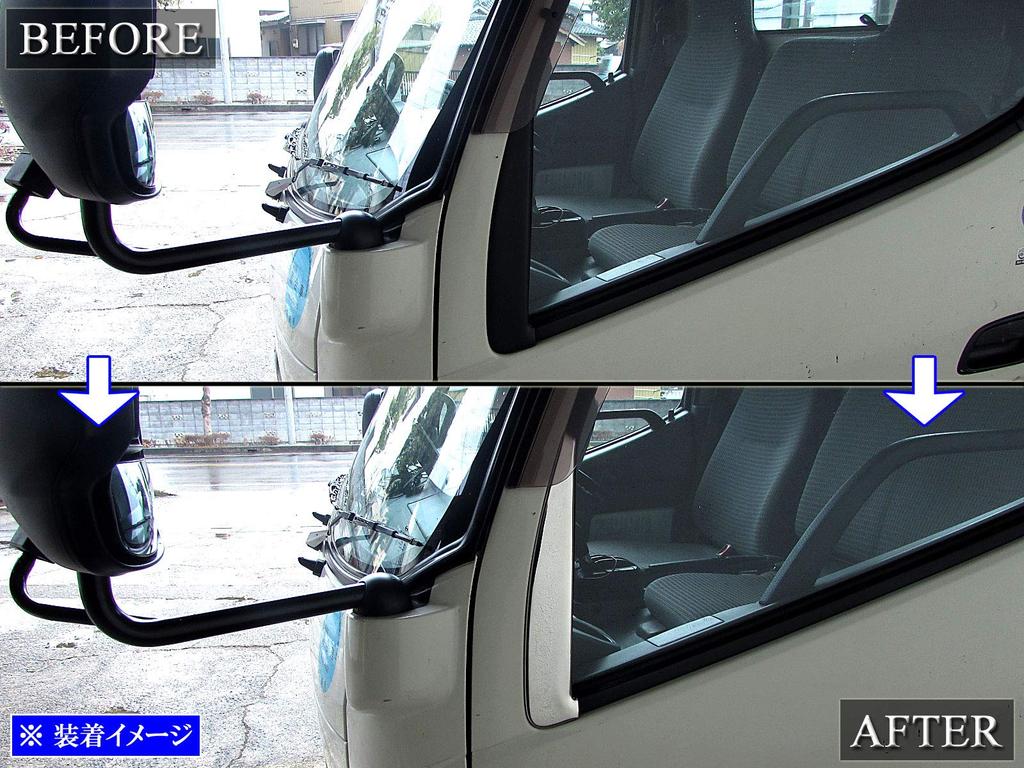 BRIGHTZ Dutro Finish Stainless Steel Plated Pillar Set Part Number 26926 Ultra-Mirror Panels, 2-Piece [TRUCK-S-014], Dutro,