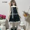 Casual Wears Strap Lace Floral Dresses Handmake DIY Accessories for 1/4 1/6 BJD 30/45cm Dolls