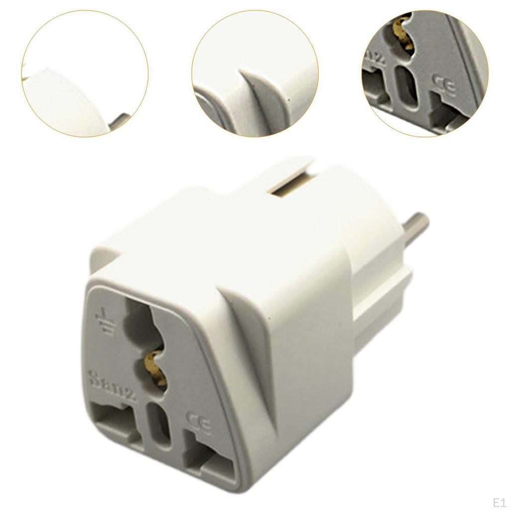 Европейский конвертер вилки AU/UK/US/CN в компактный настенный отель бытовой белый