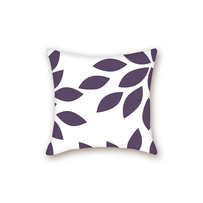 New Modern Simple Leaf Series Sofa Cushion Pillow Case Bedside Bedroom Backrest Pillow