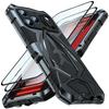 Металлическая броня Luphie для телефона iPhone 17 16 15 14 13 11 Pro Max 16E Военная ударопрочная резиновая полностью прочная крышка Funda Shell