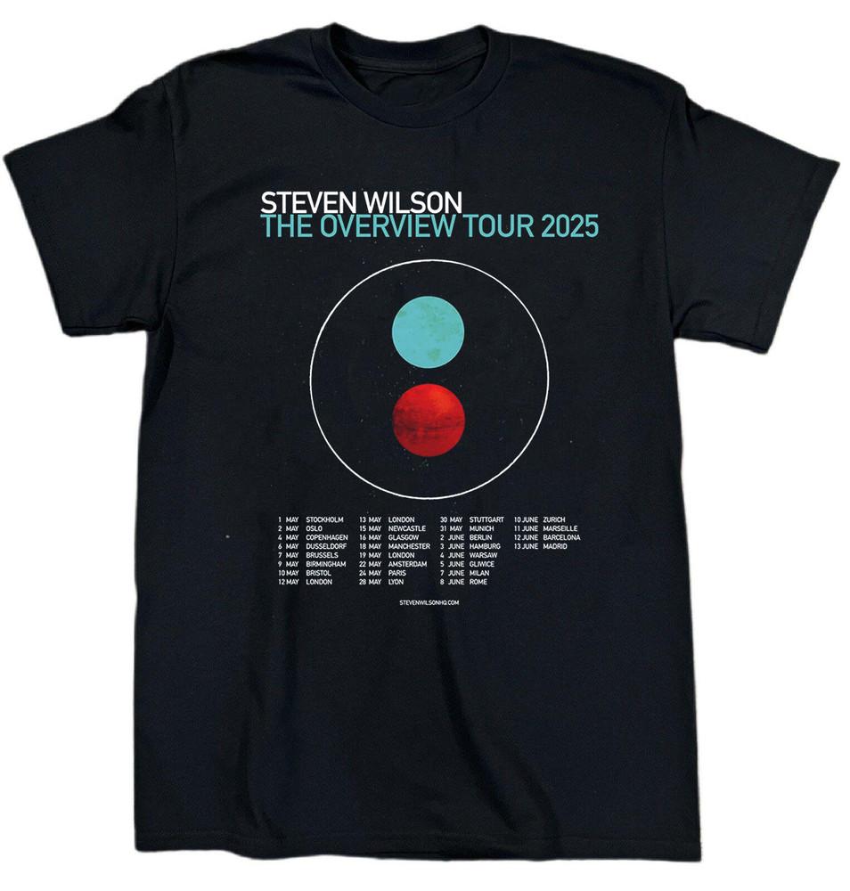 Новая футболка Steven Wilson The Overview Tour Хлопок S-5XL Унисекс Футболка BT443 Унисекс Футболка