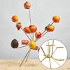 Скульптура «Взрывающаяся фруктовница» Сварная вручную металлическая центральная композиция для декора стола Радиальный дизайн Поднос для фруктов Современное домашнее искусство Подарок на новоселье