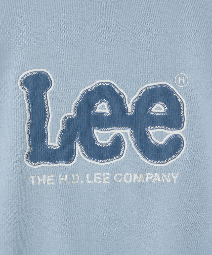 LEE Corduroy Logo Sweatshirt Sky Blue