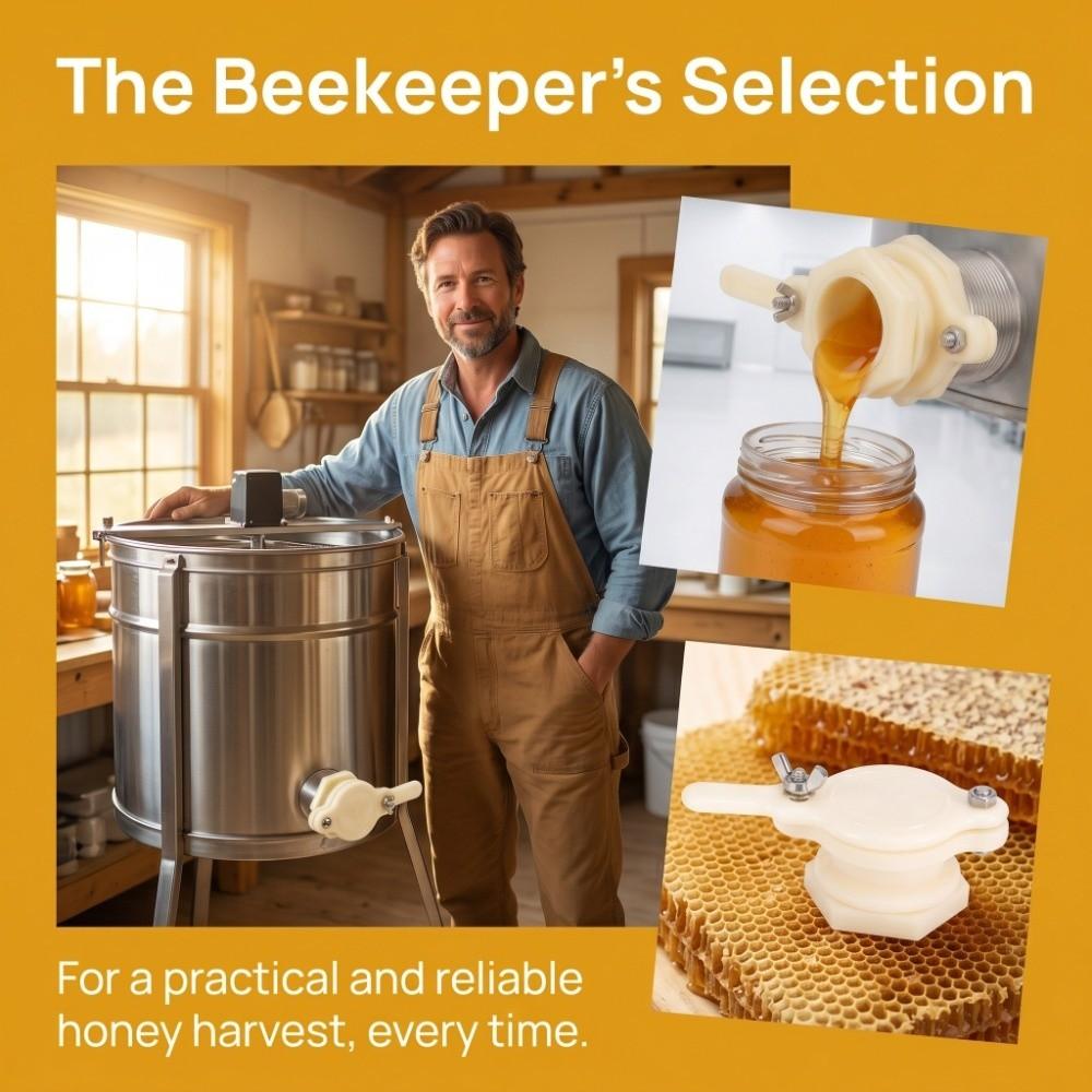 3Pcs Durable Honey Tap Gate Valve Plastic Honey Valve Honey Extractor Accessory  Beekeepers