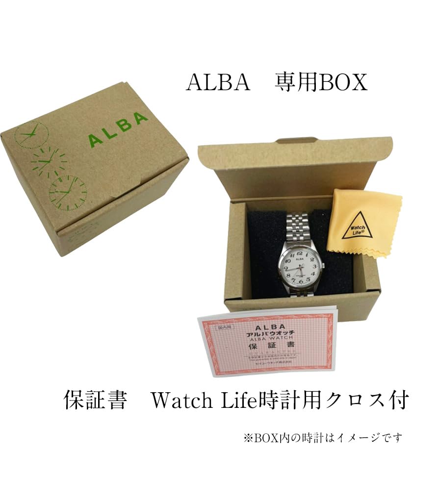 Часы Seiko Watch Alba, кварцевые, титановые, водонепроницаемые, для повседневной жизни, аналоговые, SEIKO ALBA, мужские (10 АТМ) (титан (AEFJ411))