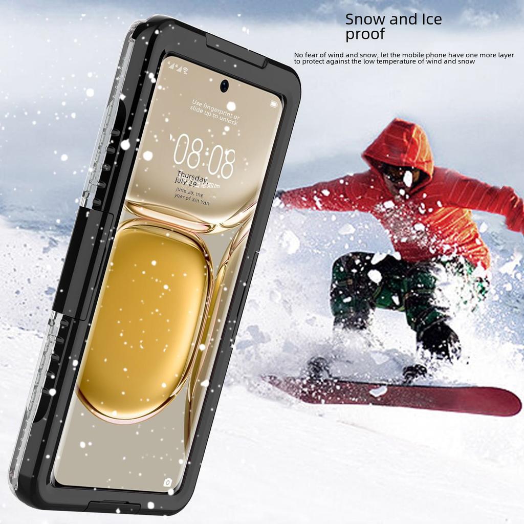 Водонепроницаемый чехол для Huawei Mate60 Pro идеально подходит для защиты вашего телефона от падений и попадания воды.