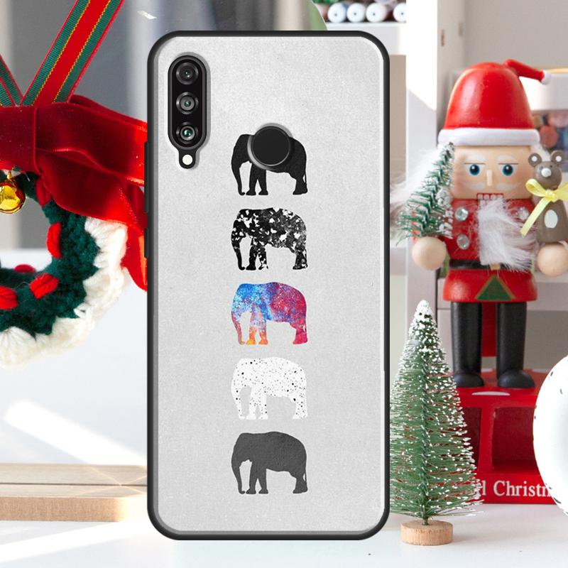 Cute Baby Elephant For Huawei Nova 5T 9 10 SE 7i 8i 11i 12i Y73 Y72 Y61 Y91 Y60 Y70 Y90 P20 P40 P30 Lite Case