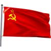 Двусторонний флаг Советского Союза 4x6 футов, национальный флаг социалистических республик СССР из полиэстера с 2 люверсами для патриотических фестивалей и мероприятий в тематике СССР
